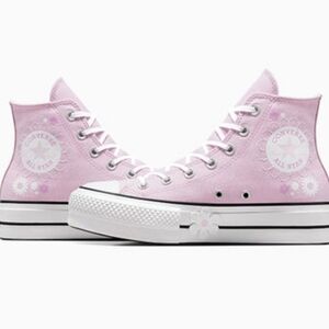 Converse Chuck Taylor All Star Lift Platform 3D Floral in"Stardust Lilac"Sneaker